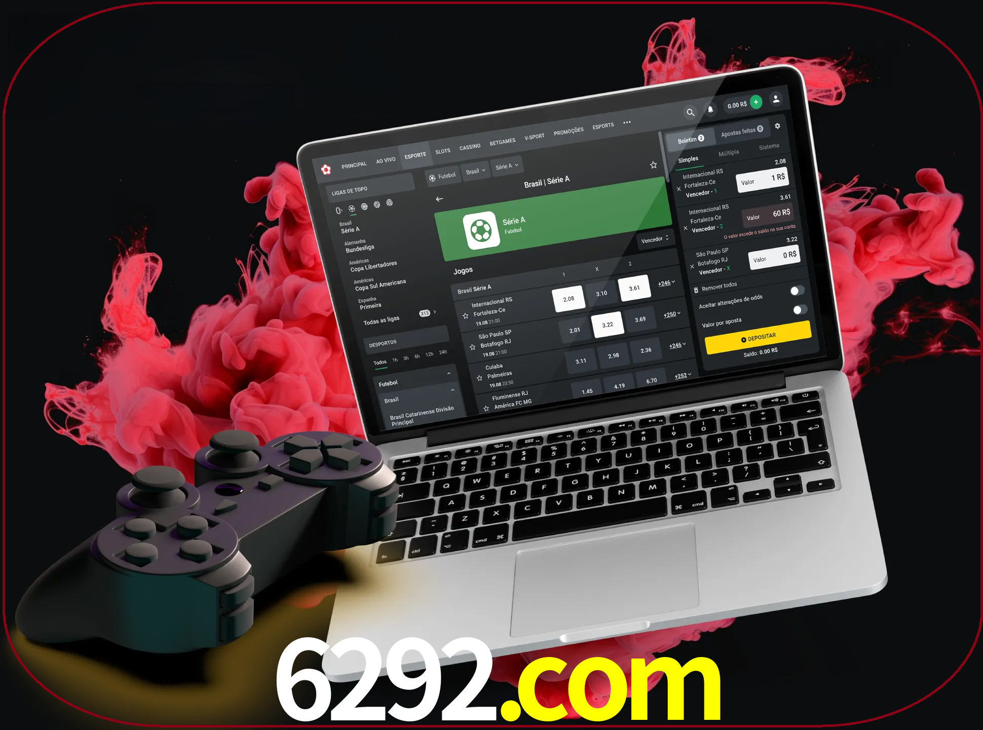 Visite a secção especial de jogos de vídeo em 6292 para descobrir em que jogos pode apostar e ganhar muito dinheiro.